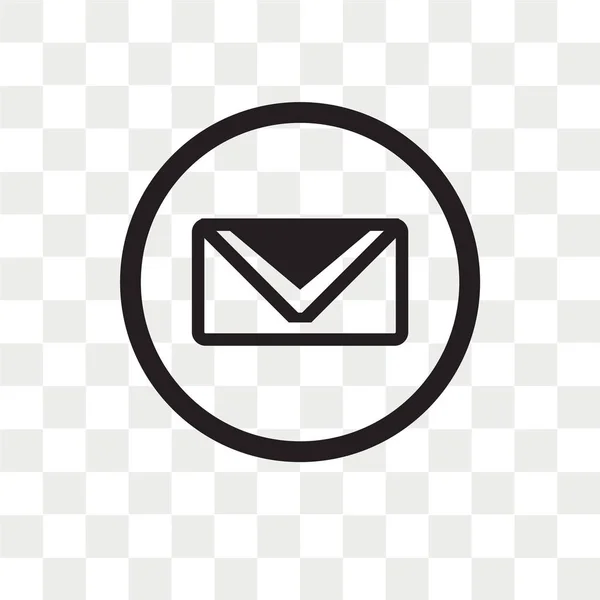 Mail-Vektor-Symbol isoliert auf transparentem Hintergrund, Mail-Logo d — Stockvektor