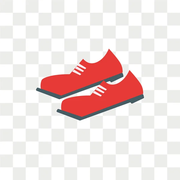 Zapatos vector icono aislado sobre fondo transparente, zapatos logotipo — Archivo Imágenes Vectoriales