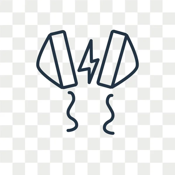 Defibrillator-Vektor-Symbol isoliert auf transparentem Hintergrund, Defibrillator-Logo-Design — Stockvektor