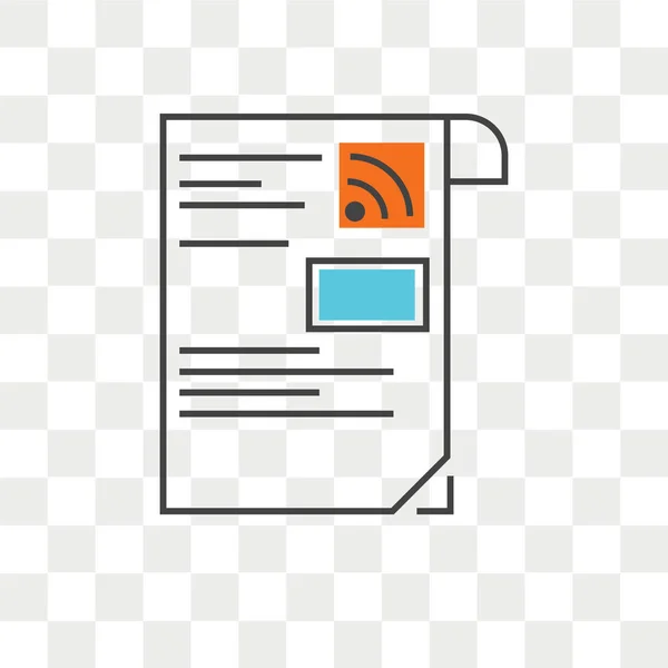Icono de vector de factura aislado sobre fondo transparente, Factura — Vector de stock