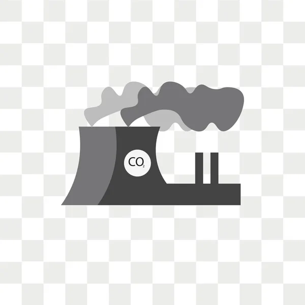 Icono de vector de contaminación aislado sobre fondo transparente, Contaminación — Archivo Imágenes Vectoriales