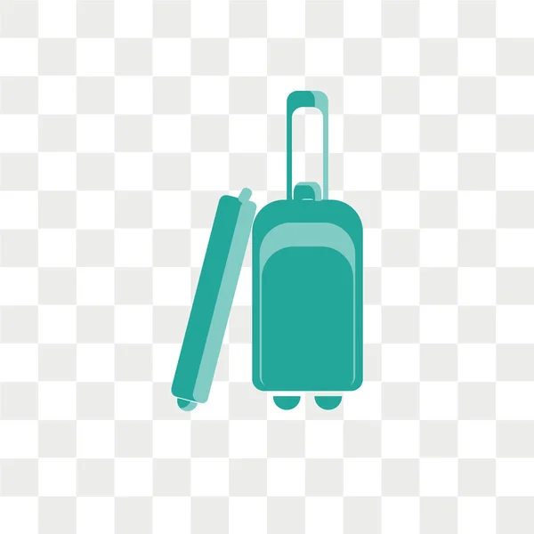 Luggage vector icon isolated on transparent background, Luggage — Stock Vector