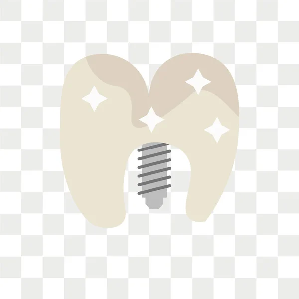 Implantátumok vector icon elszigetelt átlátszó háttér, implantátum — Stock Vector