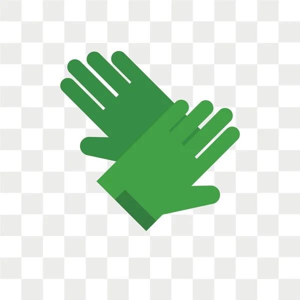 Rękawica wektor ikona na białym tle na przezroczystym tle, rękawica logo — Wektor stockowy