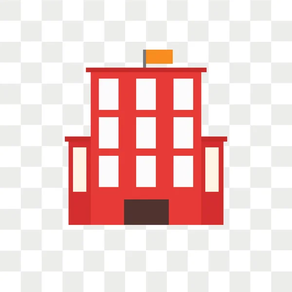 Wektor ikony na przezroczystym tle budynku, Buildin — Wektor stockowy
