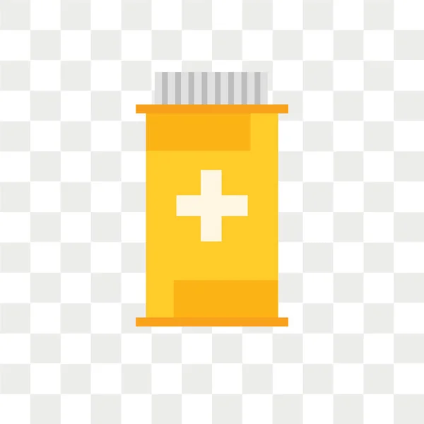 Leki wektor ikona na białym tle na przezroczystym tle, logo narkotyków — Wektor stockowy