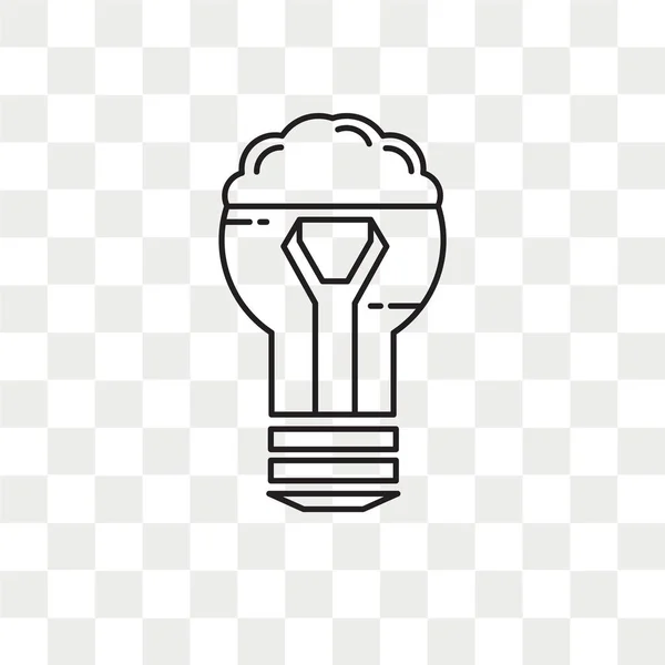 Idea icona vettoriale isolata su sfondo trasparente, Idea logo d — Vettoriale Stock