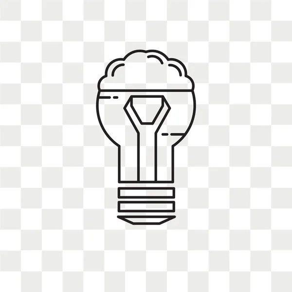 Idea icono vectorial aislado sobre fondo transparente, Idea logo d — Archivo Imágenes Vectoriales