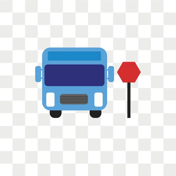 Icono vectorial de transporte público aislado sobre fondo transparente , — Vector de stock