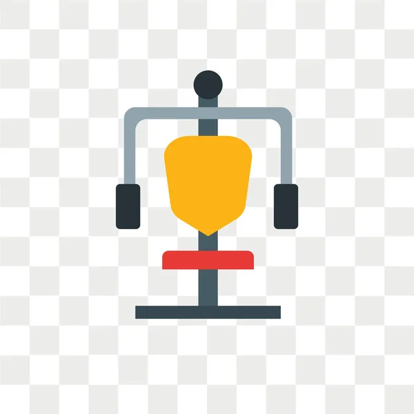 Icône vectorielle de station de gymnastique isolée sur fond transparent, Gym — Image vectorielle