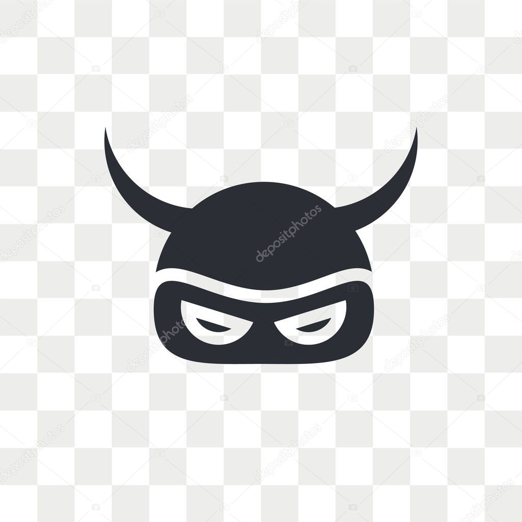 Devil vector icon isolated on transparent background, Devil logo