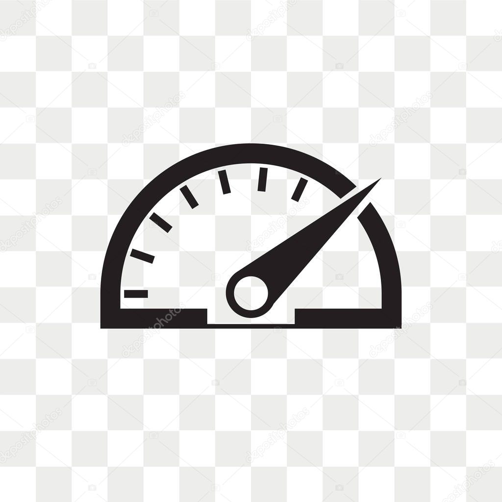 Dashboard vector icon isolated on transparent background, Dashbo