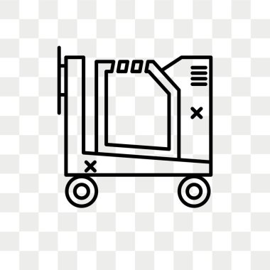 Saydam arka plan üzerinde C izole beton mikser vektör simgesi