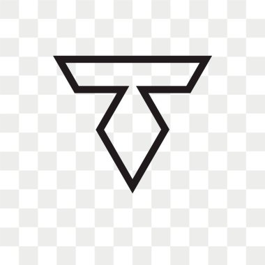 Saydam arka plan üzerinde aşağı izole ok vektör simgesi 