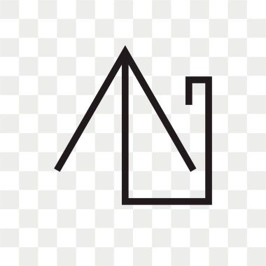 Yukarı ok vektör simgesi arro kadar şeffaf arka plan üzerinde izole