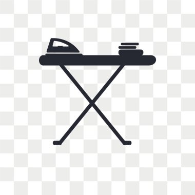 Saydam arka plan üzerinde demir izole demir tablo vektör simgesi 