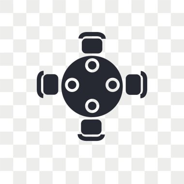 Saydam arka plan üzerinde tablo logo izole tablo vektör simgesi