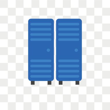 Şeffaf arka plan üzerinde dolap izole dolaplar vektör simgesi 