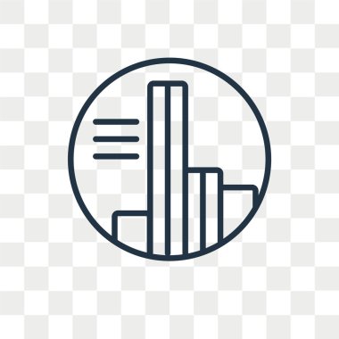 Saydam arka plan üzerinde Analytics logo tasarımı izole analytics vektör simgesi