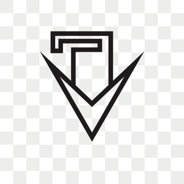 Saydam arka plan üzerinde aşağı izole ok vektör simgesi 