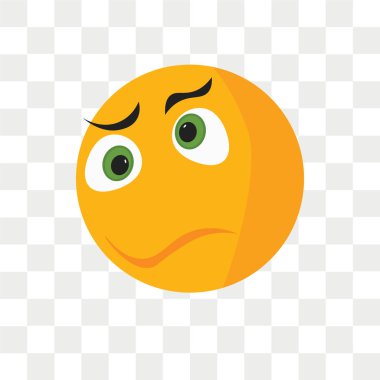 Saydam arka plan üzerinde Sh izole şok gülümseme vektör simgesi