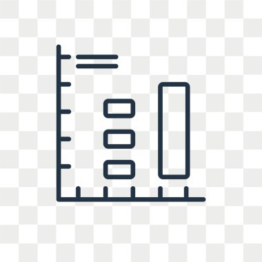 Saydam arka plan üzerinde Analytics logo tasarımı izole analytics vektör simgesi