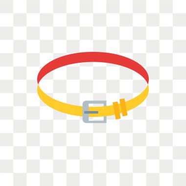 Saydam arka plan üzerinde spor salonu bel izole jimnastik salonu kemer vektör simgesi