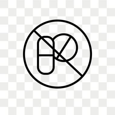 hapları şeffaf arka plan üzerinde hap logo izole simge vektör