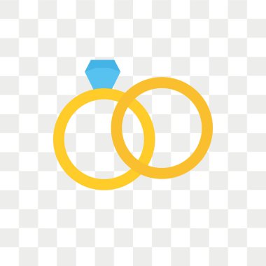 Saydam arka plan üzerinde Marriag izole evlilik vektör simgesi