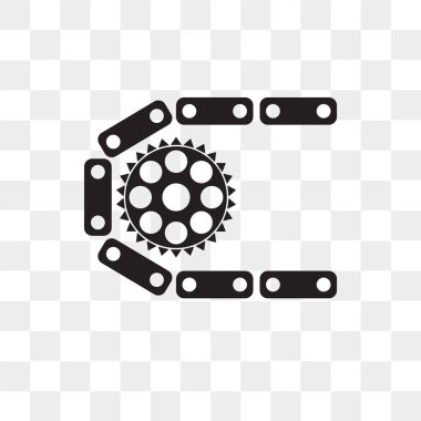 İzole araba parçaları vektör simge şeffaf arka plan üzerinde araba pa