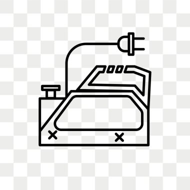 Saydam arka plan üzerinde Planer lo izole planer vektör simgesi