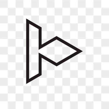 Saydam arka plan üzerinde Righ izole sağ ok vektör simgesi