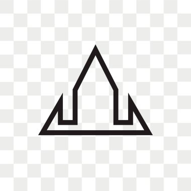 Yukarı ok vektör simgesi arro kadar şeffaf arka plan üzerinde izole