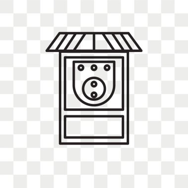 Saydam arka plan üzerinde Skee b izole Skee top vektör simgesi