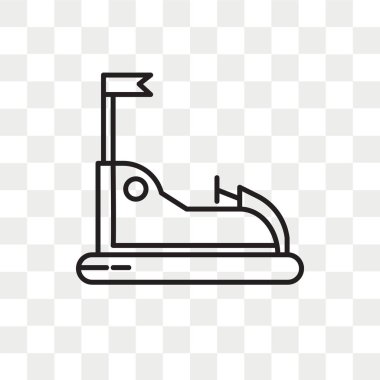 Saydam arka plan üzerinde Ca Bump izole yumru araba vektör simgesi