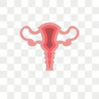 Saydam arka plan üzerinde rahim lo izole rahim vektör simgesi