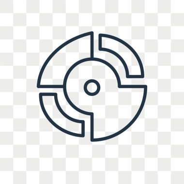 Saydam arka plan üzerinde pasta grafik logo tasarımı izole pasta grafiği vektör simgesi