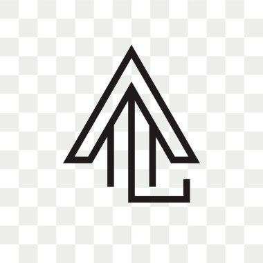 Yukarı ok vektör simgesi arro kadar şeffaf arka plan üzerinde izole