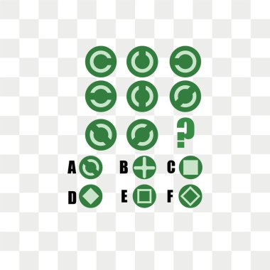  şeffaf arka plan, logo tasarımı izole vektör simgesi