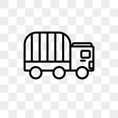 Saydam arka plan üzerinde araç logo tasarımı izole araç vektör simgesi