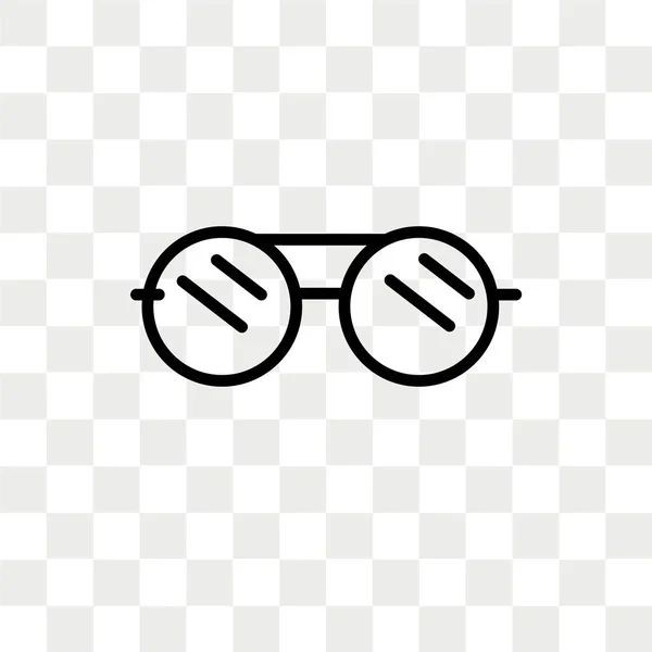 Google Lunettes icône vectorielle isolé sur fond transparent, Google Lunettes logo design — Image vectorielle