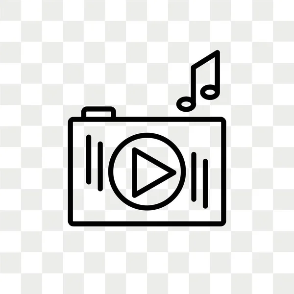 IPod Shuffle vector pictogram geïsoleerd op transparante achtergrond, ipod Shuffle logo ontwerp — Stockvector
