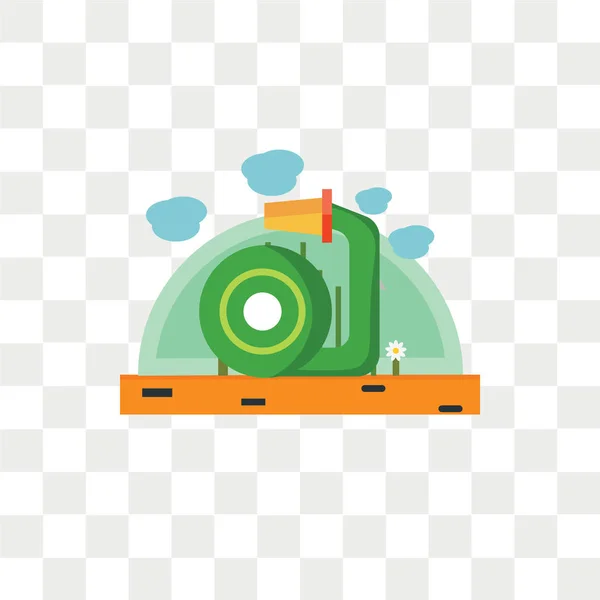 Hose vector icon isolated on transparent background, Hose logo d — Stock Vector