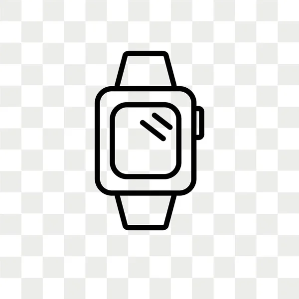 AppleWatch vector icon isolated on transparent background, AppleWatch logo design — Stock Vector