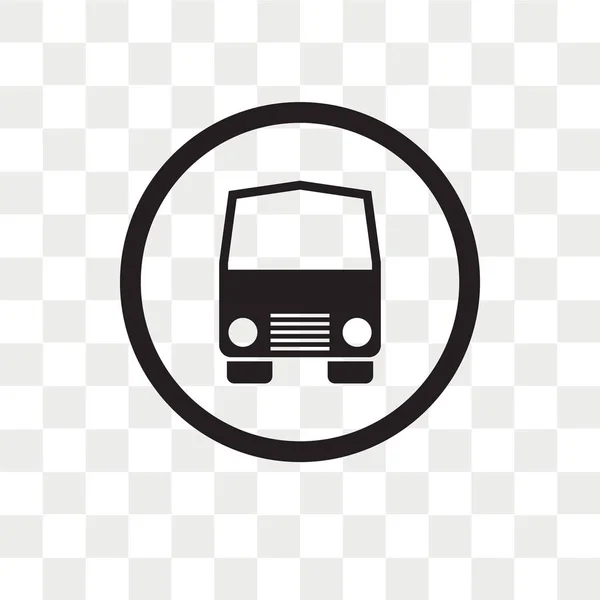 Public transportation vector icon isolated on transparent backgr