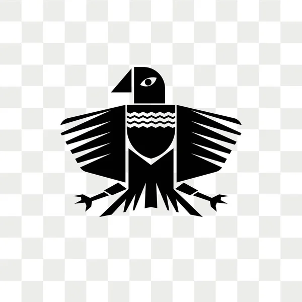 Orzeł wektor ikona na białym tle na przezroczystym tle, Eagle logo — Wektor stockowy