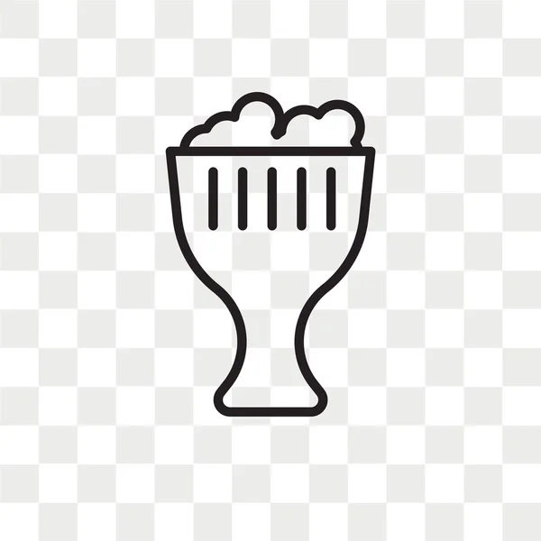 Icône vectorielle de bière isolée sur fond transparent, Logo de la bière d — Image vectorielle