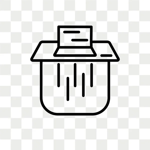 Papel Shder icono vectorial aislado sobre fondo transparente, diseño del logotipo de Paper Shder — Vector de stock