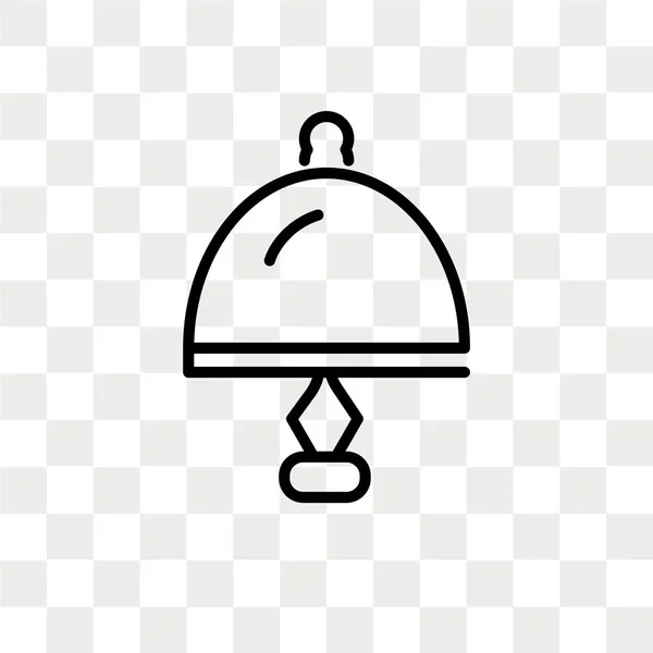 Servierteller-Vektorsymbol isoliert auf transparentem Hintergrund, Servierteller-Logo-Design — Stockvektor