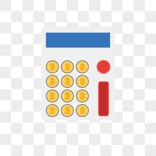 Calculadora icono vectorial aislado sobre fondo transparente, Calcu — Vector de stock